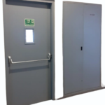 metal fire door for industrial and commercial use
